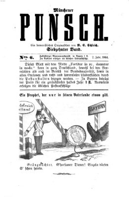 Münchener Punsch Sonntag 7. Februar 1864