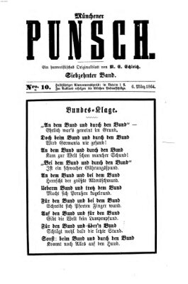 Münchener Punsch Sonntag 6. März 1864