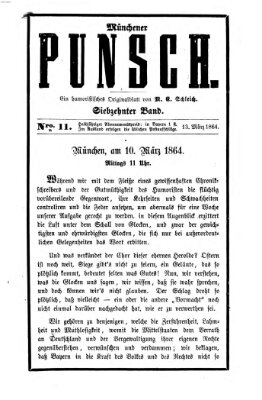 Münchener Punsch Sonntag 13. März 1864