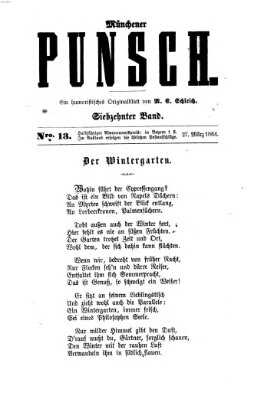 Münchener Punsch Sonntag 27. März 1864