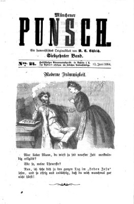 Münchener Punsch Sonntag 12. Juni 1864