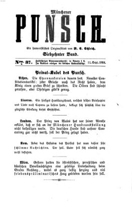 Münchener Punsch Sonntag 11. September 1864