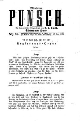 Münchener Punsch Sonntag 27. November 1864