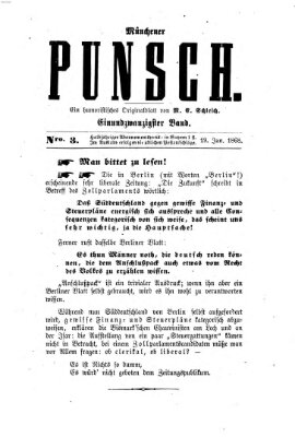 Münchener Punsch Sonntag 19. Januar 1868