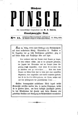 Münchener Punsch Sonntag 15. März 1868