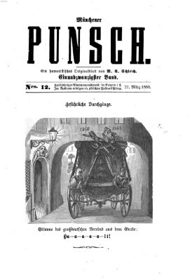 Münchener Punsch Sonntag 22. März 1868