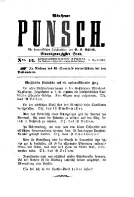 Münchener Punsch Sonntag 5. April 1868