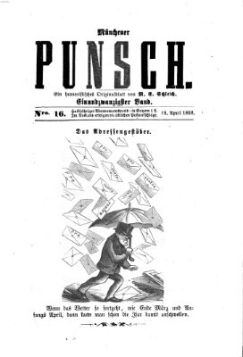 Münchener Punsch Sonntag 19. April 1868