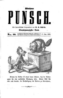 Münchener Punsch Sonntag 27. Dezember 1868