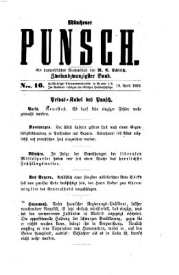 Münchener Punsch Sonntag 18. April 1869