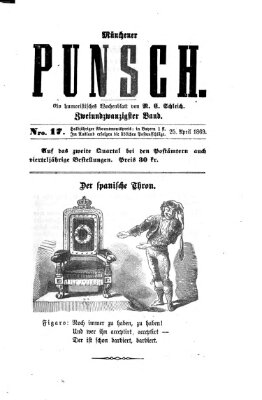 Münchener Punsch Sonntag 25. April 1869