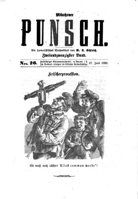 Münchener Punsch Sonntag 27. Juni 1869