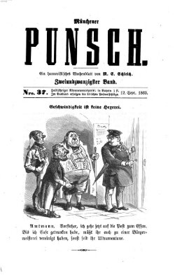 Münchener Punsch Sonntag 12. September 1869