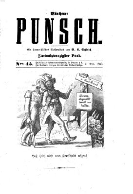 Münchener Punsch Sonntag 7. November 1869