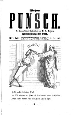 Münchener Punsch Sonntag 19. Dezember 1869