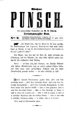 Münchener Punsch Sonntag 27. Februar 1870