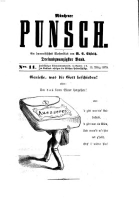 Münchener Punsch Sonntag 13. März 1870