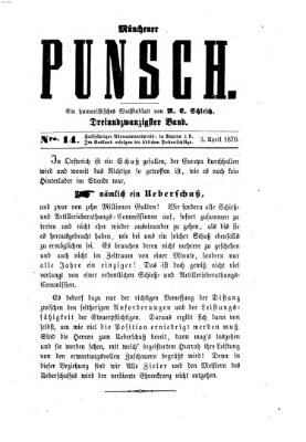 Münchener Punsch Sonntag 3. April 1870