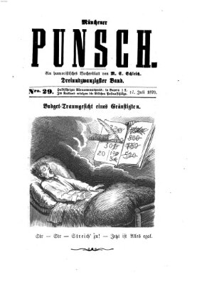 Münchener Punsch Sonntag 17. Juli 1870