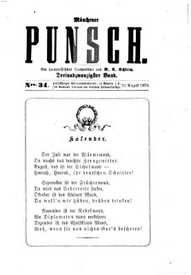 Münchener Punsch Sonntag 21. August 1870