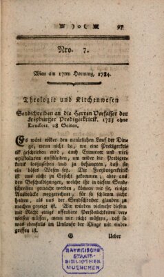 K.K. allerg. privil. Realzeitung der Wissenschaften und Künste Dienstag 17. Februar 1784