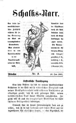 Schalks-Narr Sonntag 20. Januar 1861