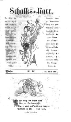 Schalks-Narr Sonntag 19. Mai 1861