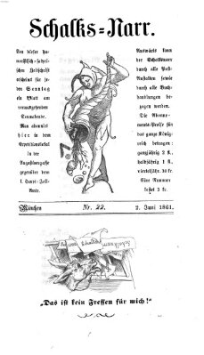 Schalks-Narr Sonntag 2. Juni 1861