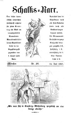 Schalks-Narr Sonntag 14. Juli 1861