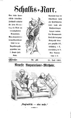 Schalks-Narr Sonntag 21. Juli 1861