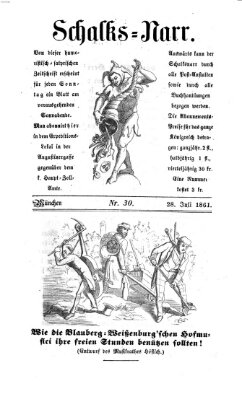 Schalks-Narr Sonntag 28. Juli 1861