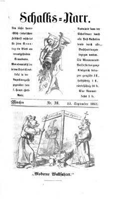 Schalks-Narr Sonntag 22. September 1861