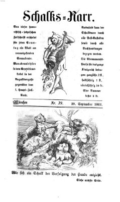 Schalks-Narr Sonntag 29. September 1861