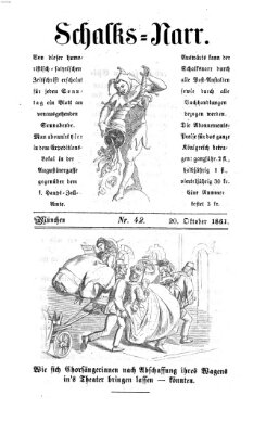 Schalks-Narr Sonntag 20. Oktober 1861