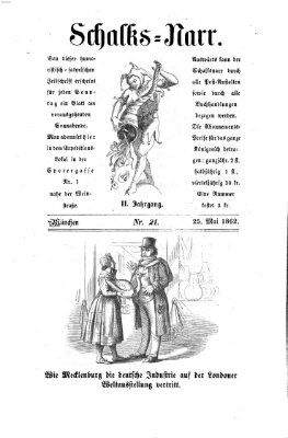 Schalks-Narr Sonntag 25. Mai 1862