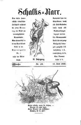 Schalks-Narr Sonntag 15. Juni 1862