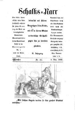 Schalks-Narr Sonntag 9. November 1862