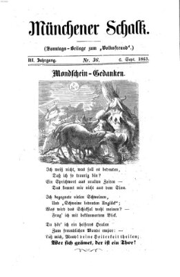 Schalks-Narr Sonntag 6. September 1863