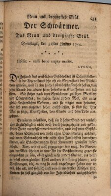 Der Schwärmer oder Herumstreifer (The rambler) Freitag 31. Juli 1750