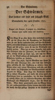 Der Schwärmer oder Herumstreifer (The rambler) Dienstag 19. Oktober 1751