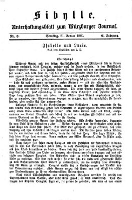 Sibylle (Würzburger Journal) Samstag 21. Januar 1860