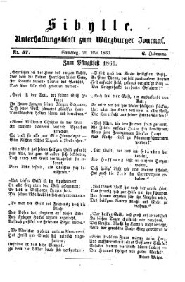 Sibylle (Würzburger Journal) Samstag 26. Mai 1860