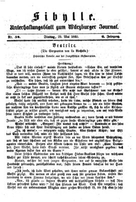 Sibylle (Würzburger Journal) Dienstag 29. Mai 1860