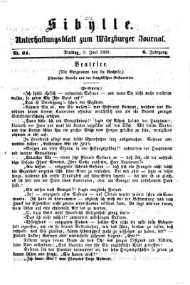 Sibylle (Würzburger Journal) Dienstag 5. Juni 1860