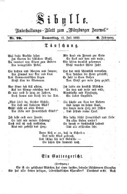 Sibylle (Würzburger Journal) Donnerstag 19. Juli 1860