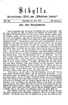 Sibylle (Würzburger Journal) Dienstag 24. Juli 1860