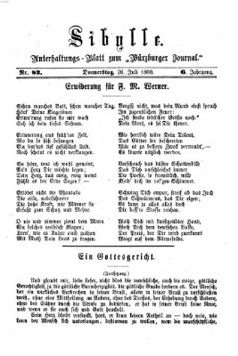 Sibylle (Würzburger Journal) Donnerstag 26. Juli 1860