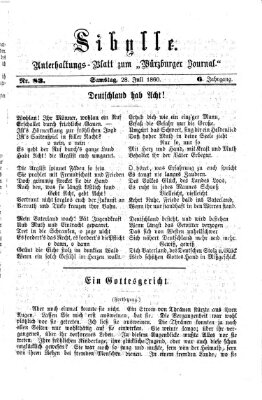 Sibylle (Würzburger Journal) Samstag 28. Juli 1860