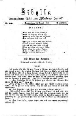 Sibylle (Würzburger Journal) Donnerstag 23. August 1860