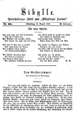 Sibylle (Würzburger Journal) Dienstag 28. August 1860